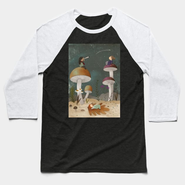 Starry sky Baseball T-Shirt by judithloske